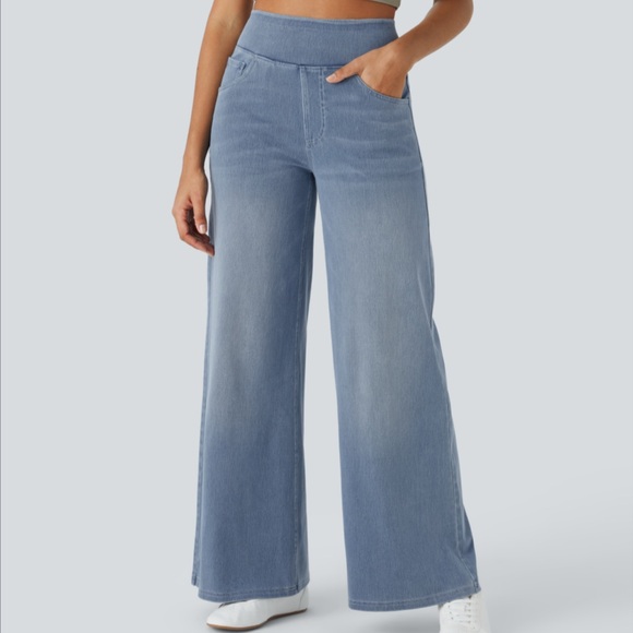 HALARA Denim - Halara Women's Wide-Leg Blue Jeans Excellent Condition